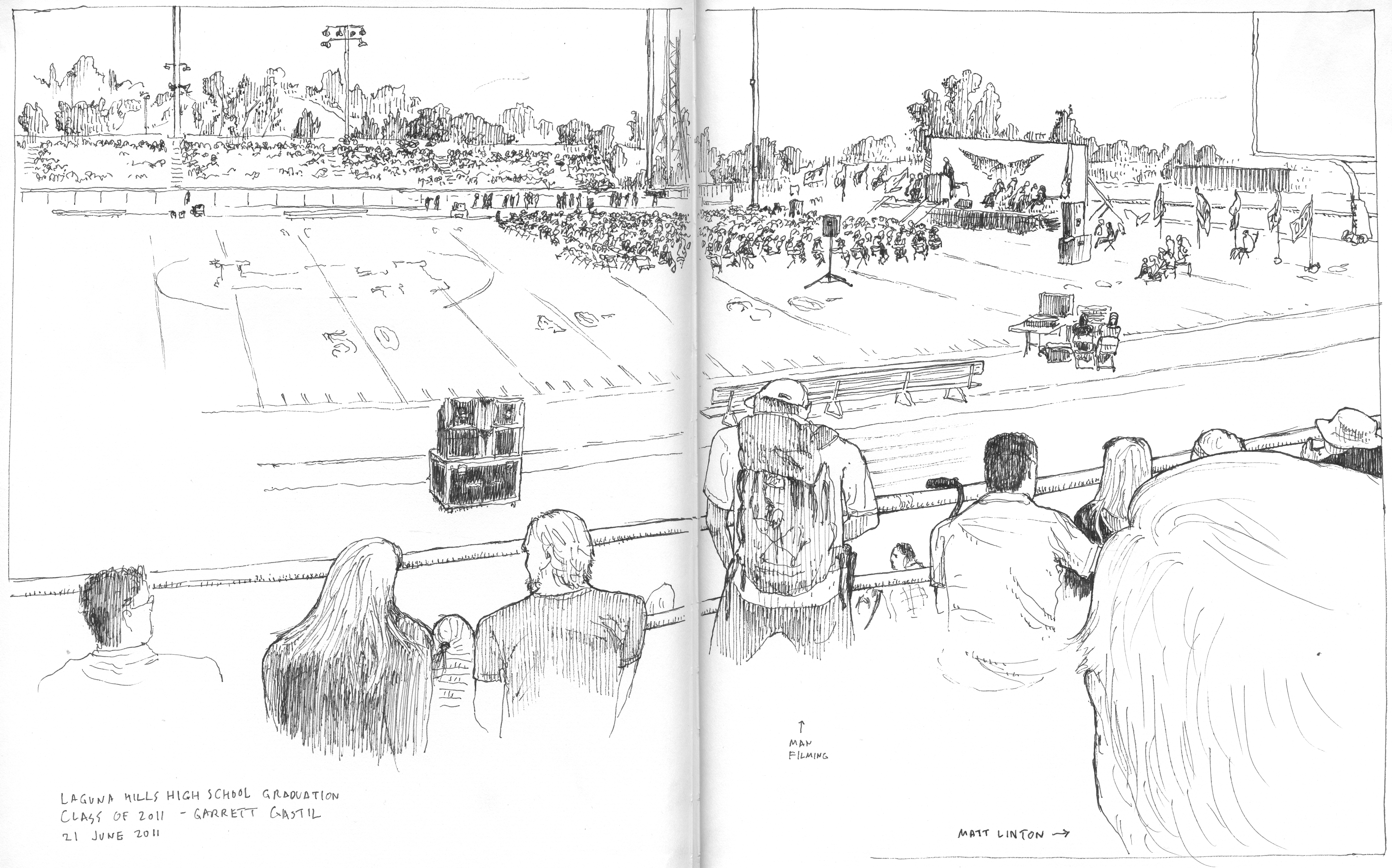 4933x3077 Garrett Gastil Graduation Sketch 21 June 2011 Handmade Ransom - Graduation Sketch