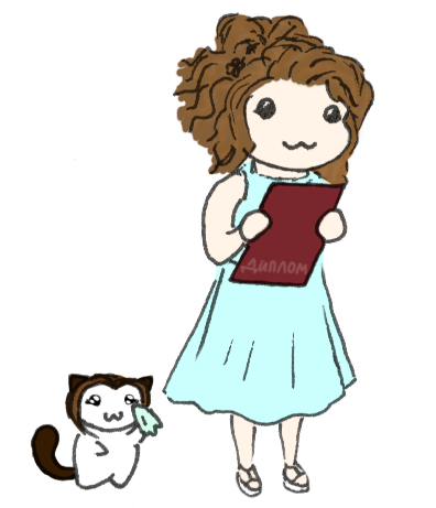 396x461 Graduation Sketch By Natalya Chan - Graduation Sketch