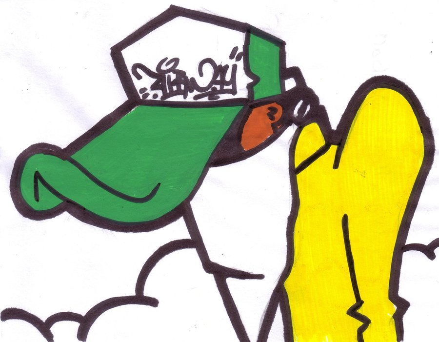 900x701 Graffiti Character Sketch By Mathijsvanrijnsoever - Graffiti Character Sketch