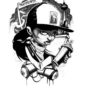 300x300 Graffiti Girl By Brz Inktale - Graffiti Girl Sketch