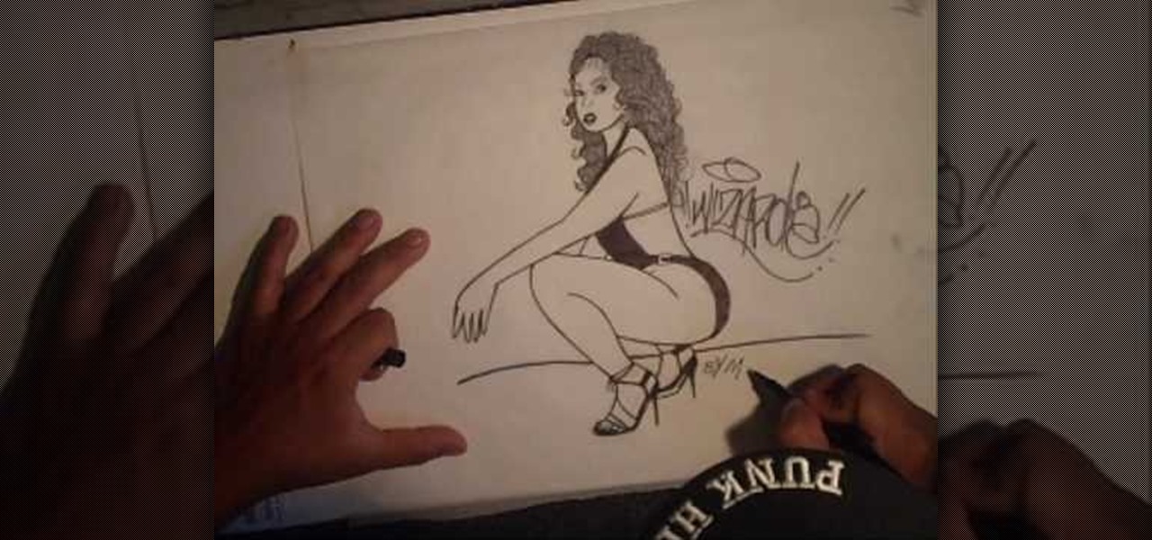 1280x600 How To Draw A Hot Latina In Graffiti Pen Graffiti Amp Urban Art - Graffiti Girl Sketch