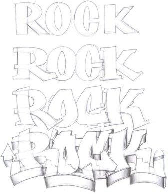 336x388 Best Graffiti 2011 4 Type Of Sketch Graffiti Letters Rock - Graffiti Letters Sketch