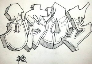 300x210 Graffiti Pencil Drawings Pencil Graffiti Sketch Sketchbook - Graffiti Pencil Sketches