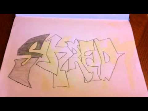 480x360 Graffiti Pencil Sketch (Shred) - Graffiti Pencil Sketches