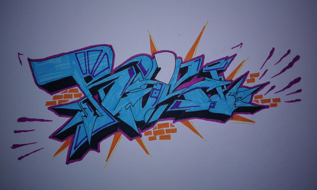 1024x615 My Blue Sketch Graffiti - Graffiti Sketch