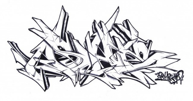 650x343 Sketch By Asher - Graffiti Sketch