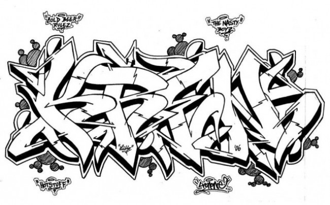 650x404 Sketch By Cren - Graffiti Sketch
