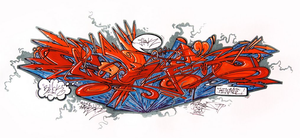 1015x467 The Graffiti Design - Graffiti Sketch