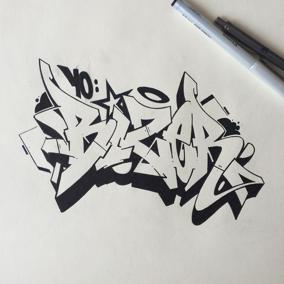 1080x1080 Bizer Bang Nyc - Graffiti Sketch