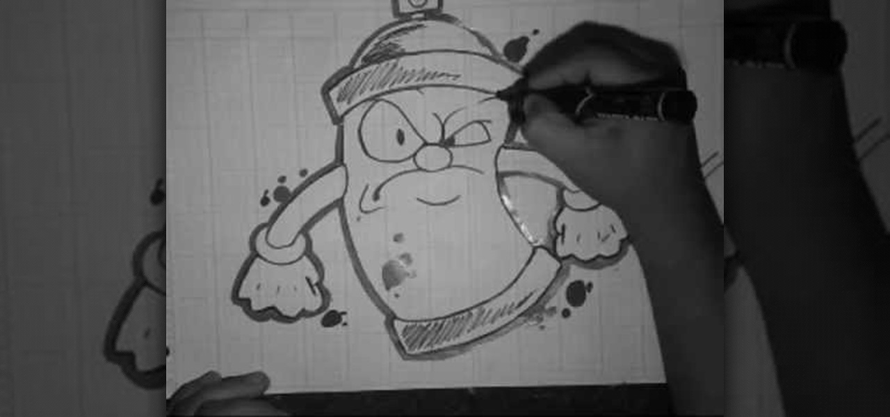 1280x600 How To Draw A Spraycan With Big Eyes Graffiti Amp Urban Art - Graffiti Spray Can Sketches