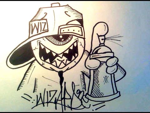 480x360 How To Draw A One Eye - Graffiti Spray Can Sketches