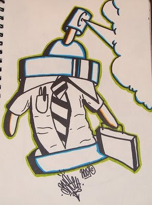 297x400 Drawn Graffiti Spray Can - Graffiti Spray Can Sketches