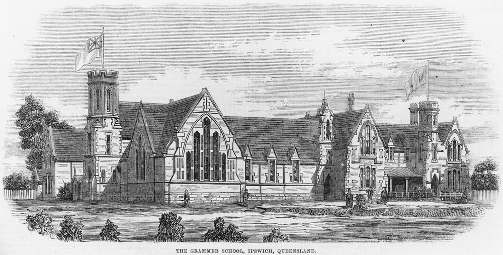 1000x507 Filestatelibqld 1 395493 Ipswich Grammar School Sketch, 1873.jpg - Grammar Sketch