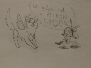 320x240 Mini Sketch! Freedom Got Spooked By Miff, And She Lost Her Grammar - Grammar Sketch