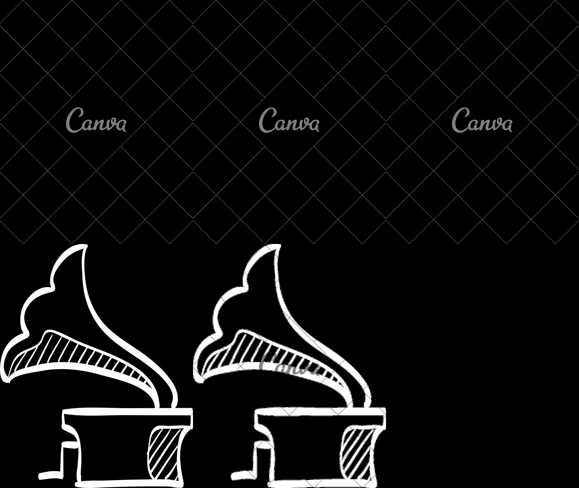 1899x1600 Sketch Icon Of A Gramophone - Gramophone Sketch