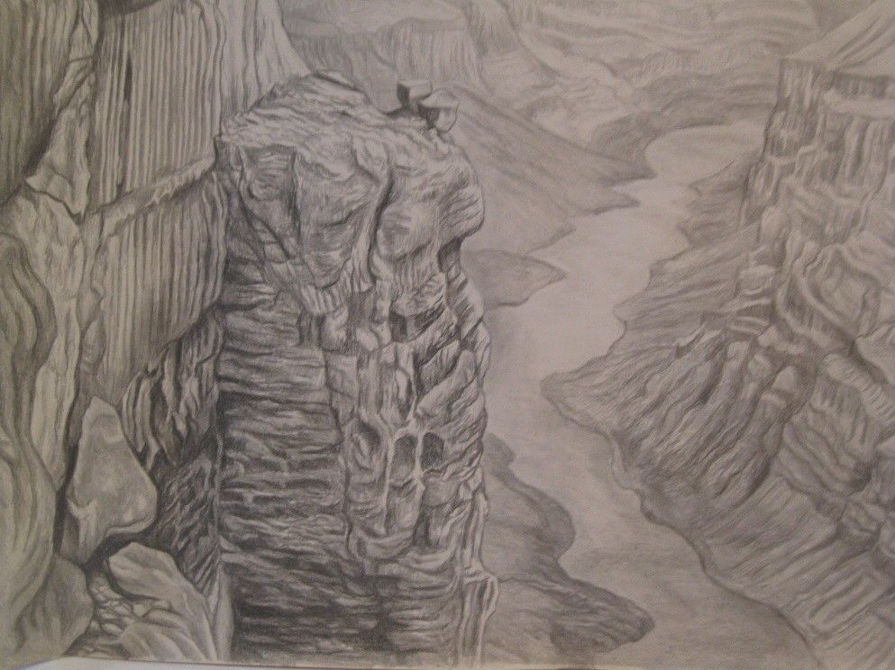 Grand Canyon Sketch at PaintingValley.com | Explore collection of Grand