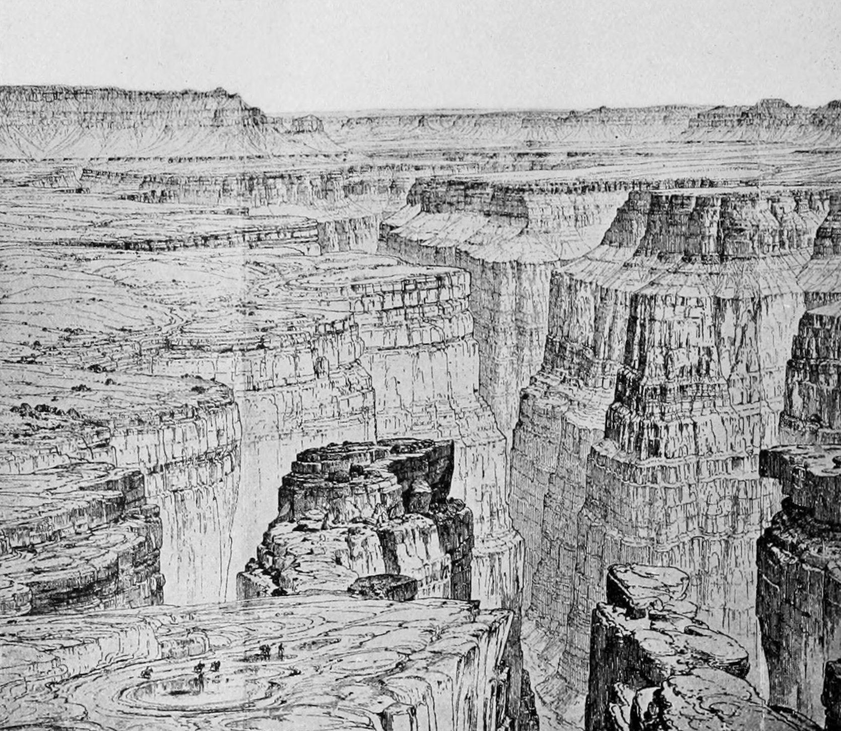 Grand Canyon Sketch at PaintingValley.com | Explore collection of Grand ...