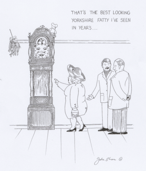 500x586 Grandfather Clock Cartoon - Grandfather Clock Sketch