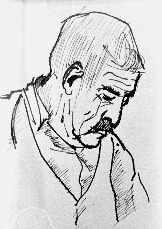 567x800 Grandpa Van Gogh And I - Grandfather Sketch