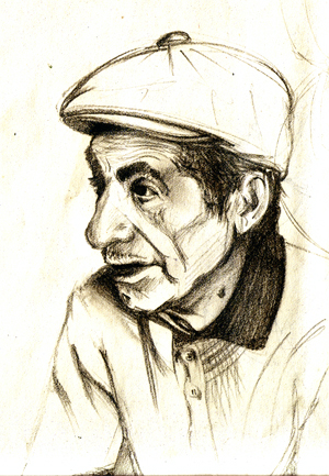 300x433 My Grandfather Sketch Test By Dannysanchez - Grandfather Sketch