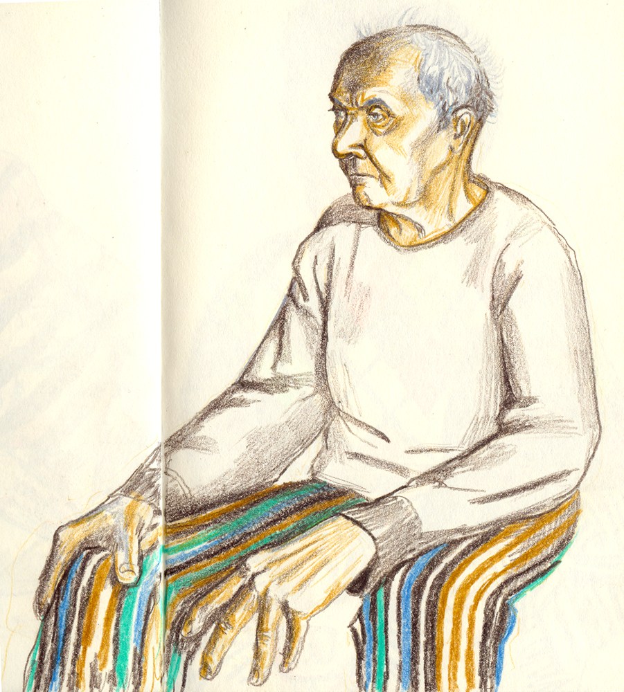 901x1000 Free Sketch Olga Superskizzen - Grandfather Sketch