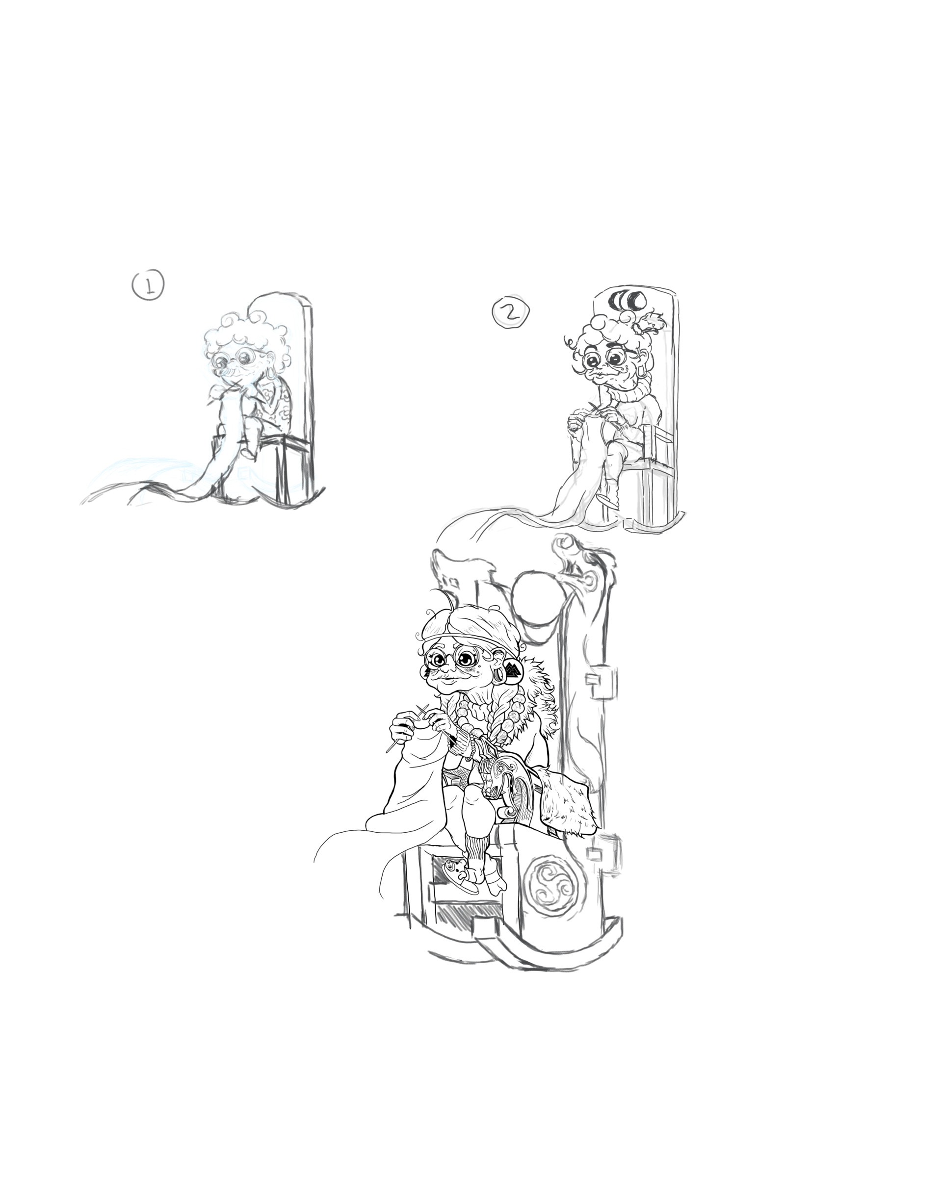 1920x2400 Scott Easley - Grandma Sketch