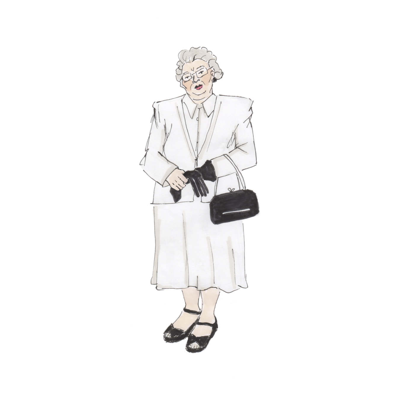1340x1339 Grandma - Grandma Sketch