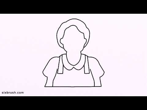 480x360 K 343 How To Draw Grandma For Kids Step By Step - Grandma Sketch