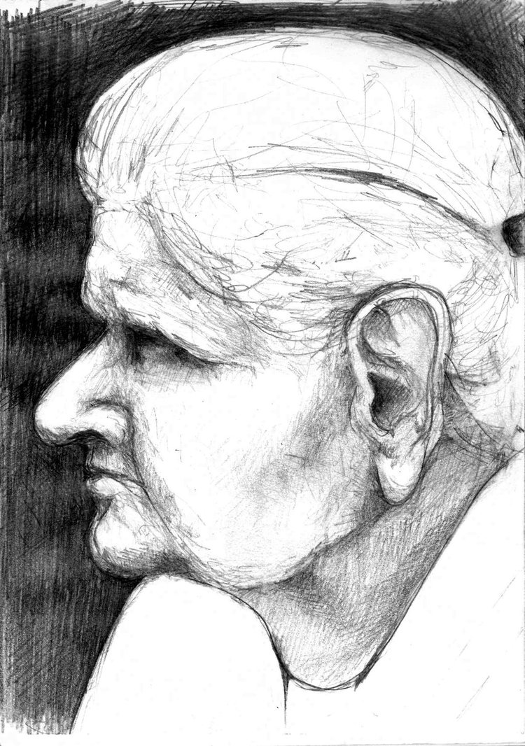 750x1066 My Great Grandmothersketch By I F - Grandmother Sketch