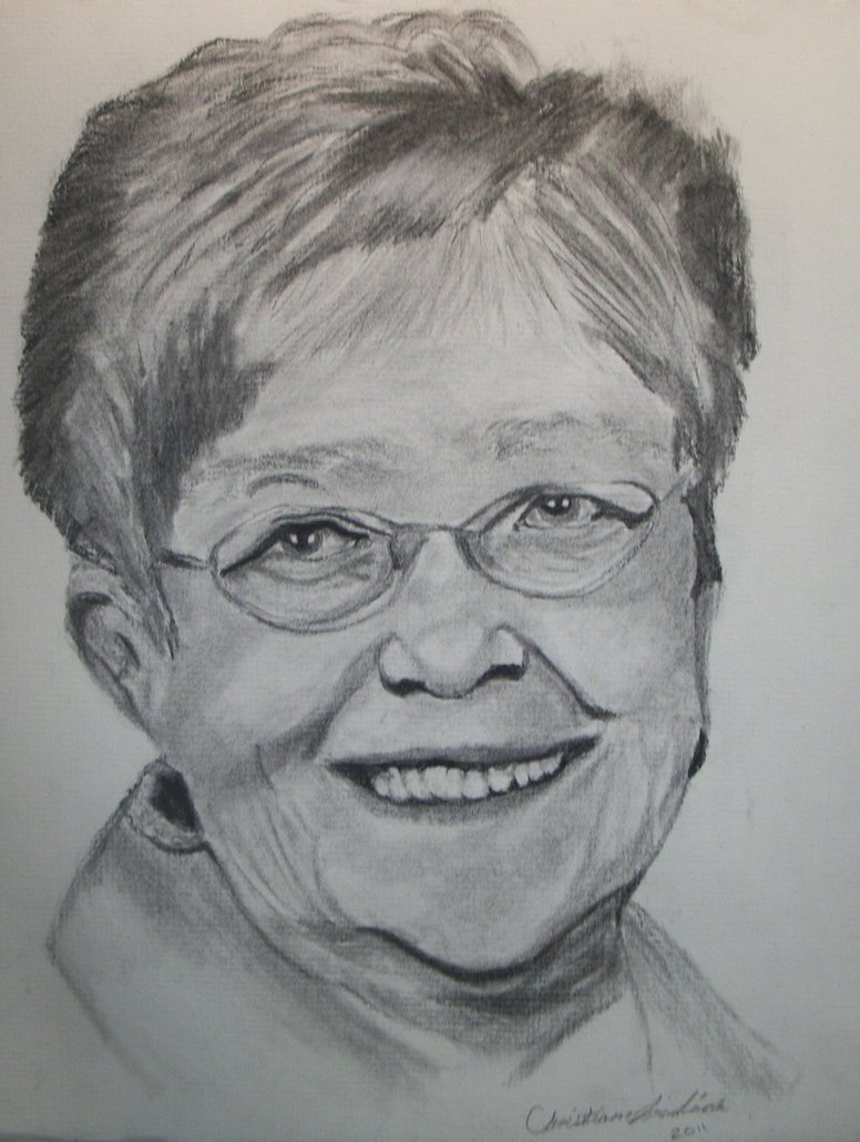 Grandmother Sketch at PaintingValley.com | Explore collection of ...