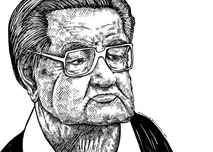 700x500 Grandpa Greeting Card For Sale By Karl Addison - Grandpa Sketch