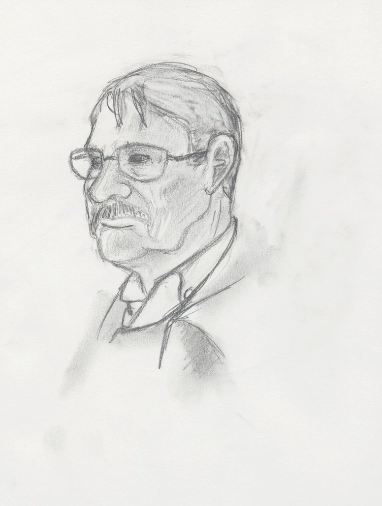 776x1029 Grandpa Sketch 1 By Streedes - Grandpa Sketch