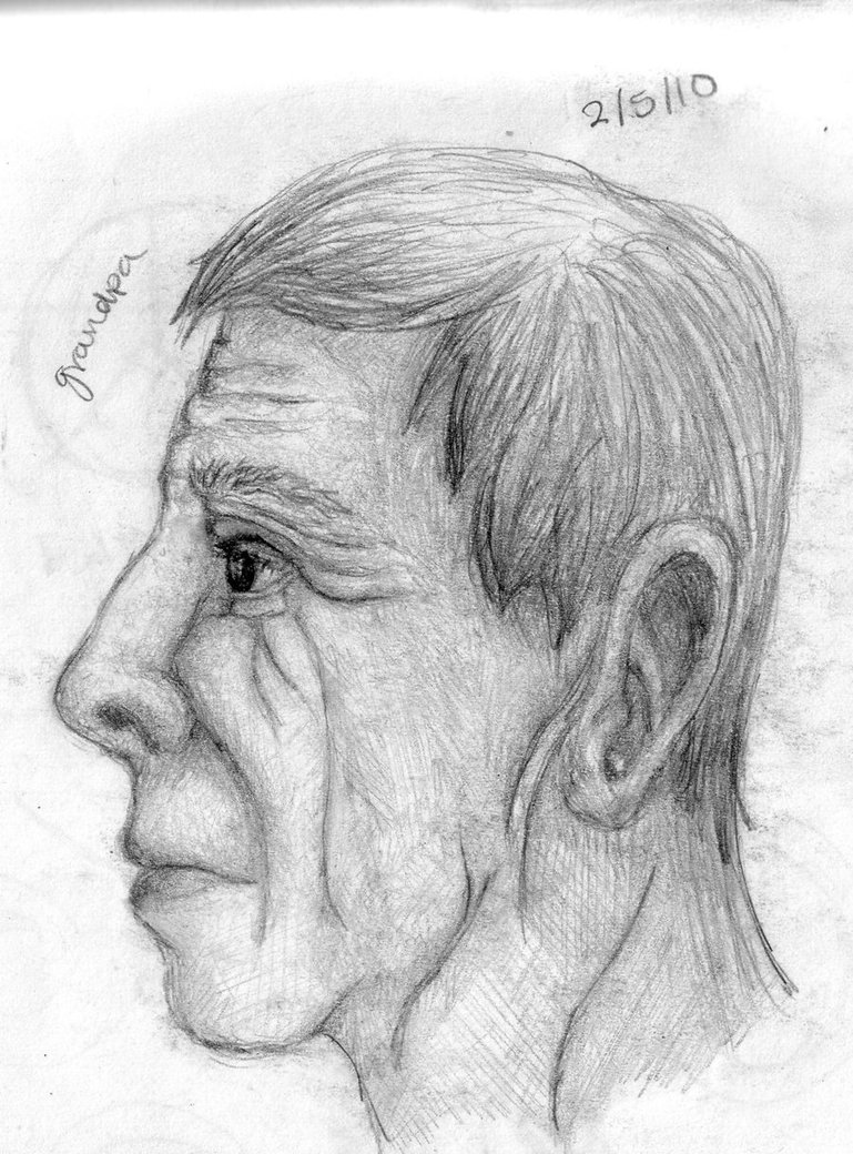 769x1040 Grandpa Sketch By Geekyartistgirl - Grandpa Sketch