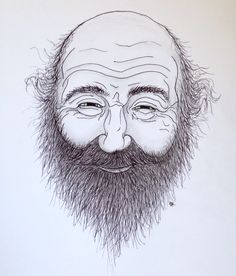 236x276 Hipster Grandpa Old Drawing - Grandpa Sketch