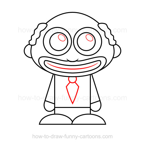 500x500 How To Draw A Grandpa - Grandpa Sketch