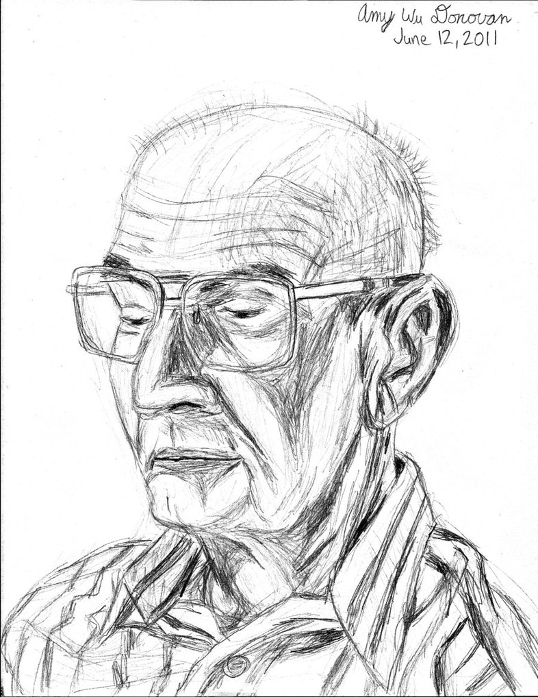786x1017 My Grandpa By Galactic Rainbow - Grandpa Sketch