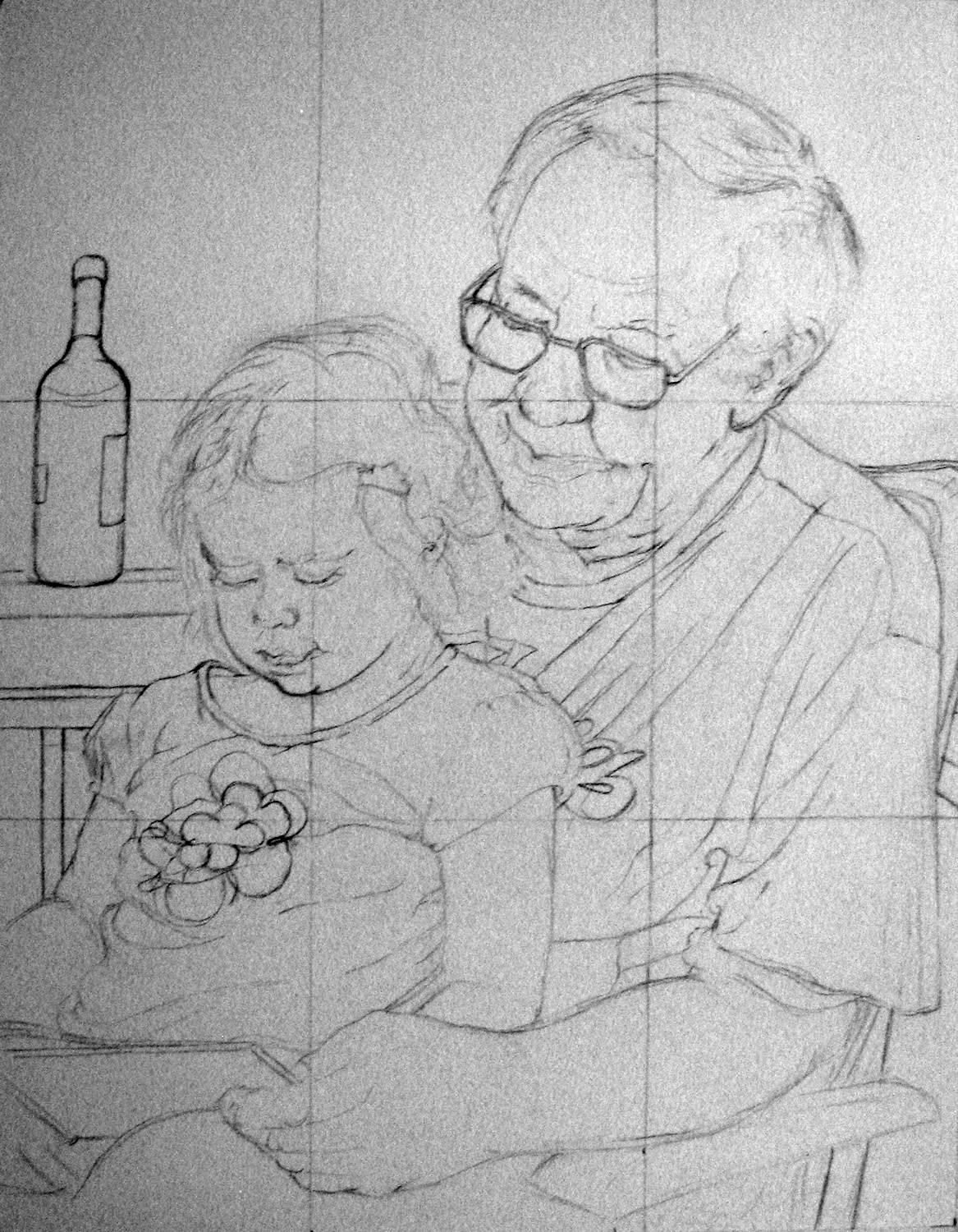 1167x1500 Grandpa Leslie White - Grandpa Sketch