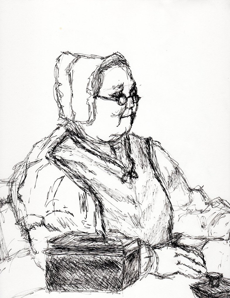 786x1017 Granny Sketch By Mad Willy - Granny Sketch