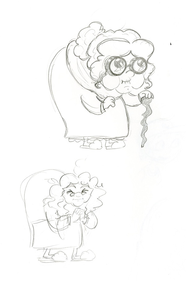 600x911 Granny Norma On Behance - Granny Sketch