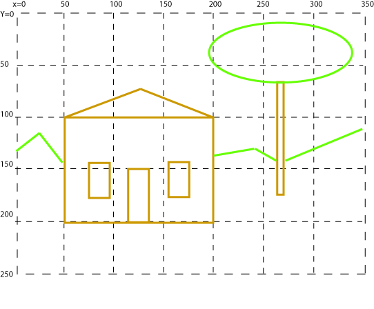 542x448 Plan For A Picture - Graph Paper Sketch