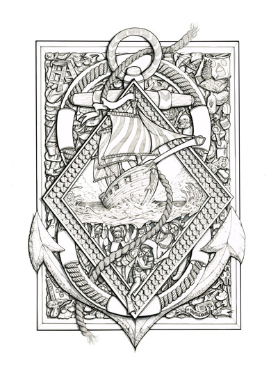 400x527 Illustrations Sam Shennan Sydney Graphic Artist - Graphic Art Sketch