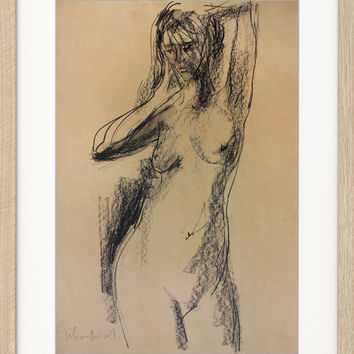 354x354 Original Charcoal Sketch Modern Drawing From Ivmarart Artistic - Graphic Art Sketch