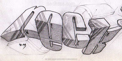 400x200 New Graffiti Art Neck 3d Graffiti Sketches Graphic Design Art On - Graphic Art Sketch