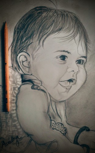 310x500 Graphite Pencil Sketch, Pencil Wala Rekhachitra, - Graphite Pencil Sketch