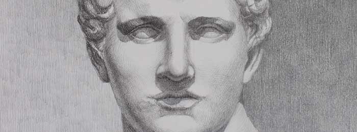 700x260 Hatching In Graphite Pencil - Graphite Pencil Sketch