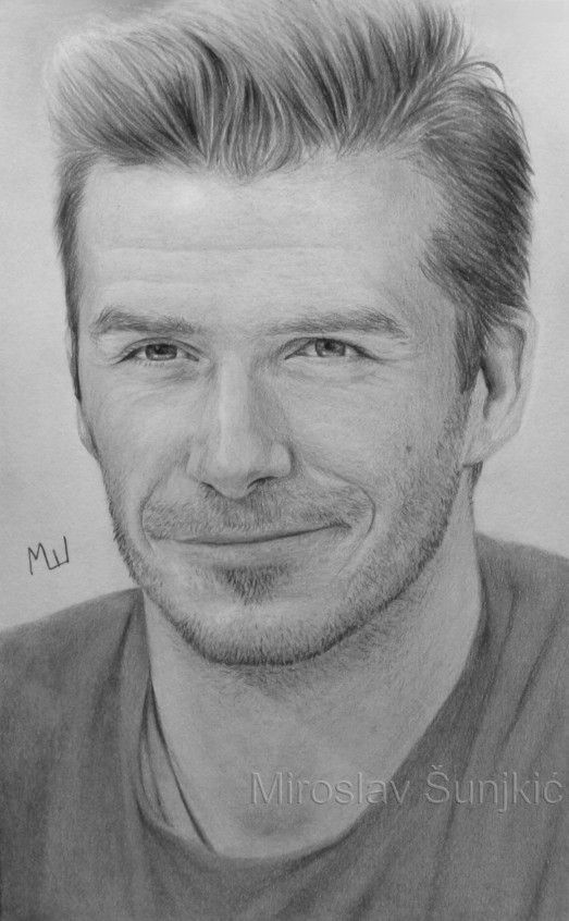 523x846 Pencil Drawing Of David Beckham Pencil Art Pencil - Graphite Pencil Sketch