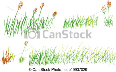 450x278 Simple Hand Draw Sketch, Grass. Simple Vector Hand Draw Sketch - Grass Sketch