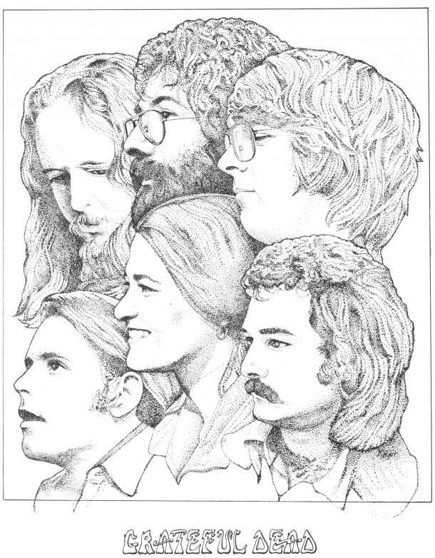 610x782 Grateful Dead Collage Grateful Dead - Grateful Dead Sketches