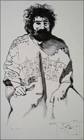 270x450 Grateful Dead Fine Art Silkscreen For Workingmans Dead Jerry - Grateful Dead Sketches