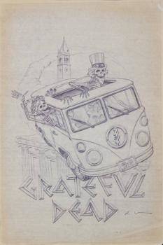233x350 Realized Price For Dennis Larkins Grateful Dead Sketches - Grateful Dead Sketches